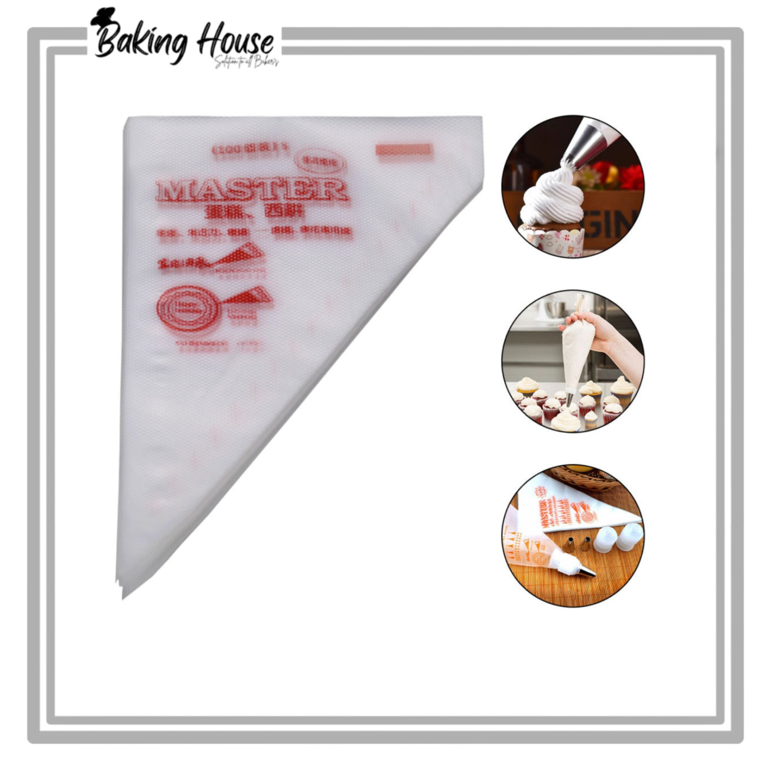InShot_20250503_061710766-1.jpg 10pcs (Medium) Disposable Piping/Icing Bag For Cake Decorating - Image 1