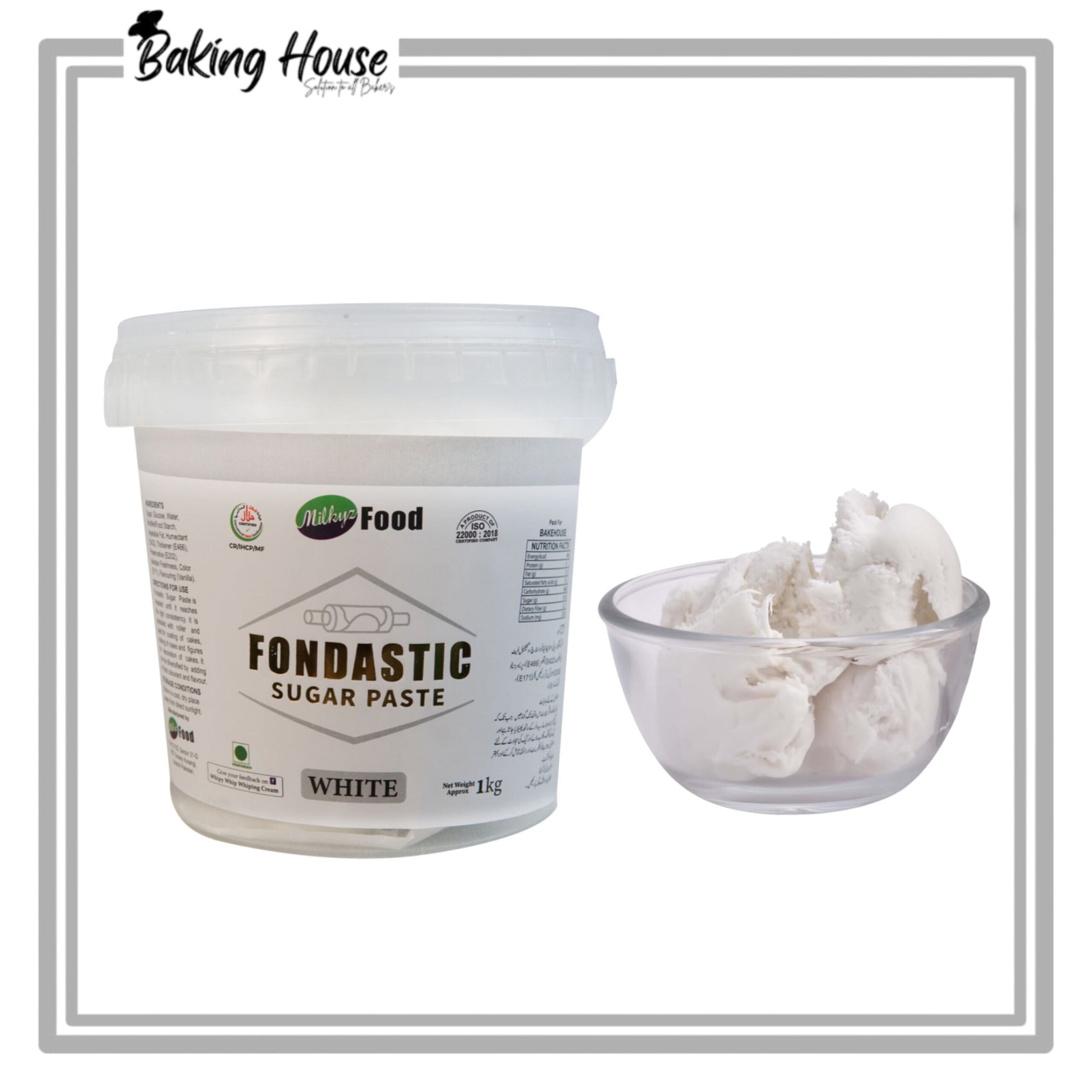 InShot_20250503_071522673-1.jpg Milkyz Food White Sugar Paste/Fondnat 1kg Bucket - Image 1