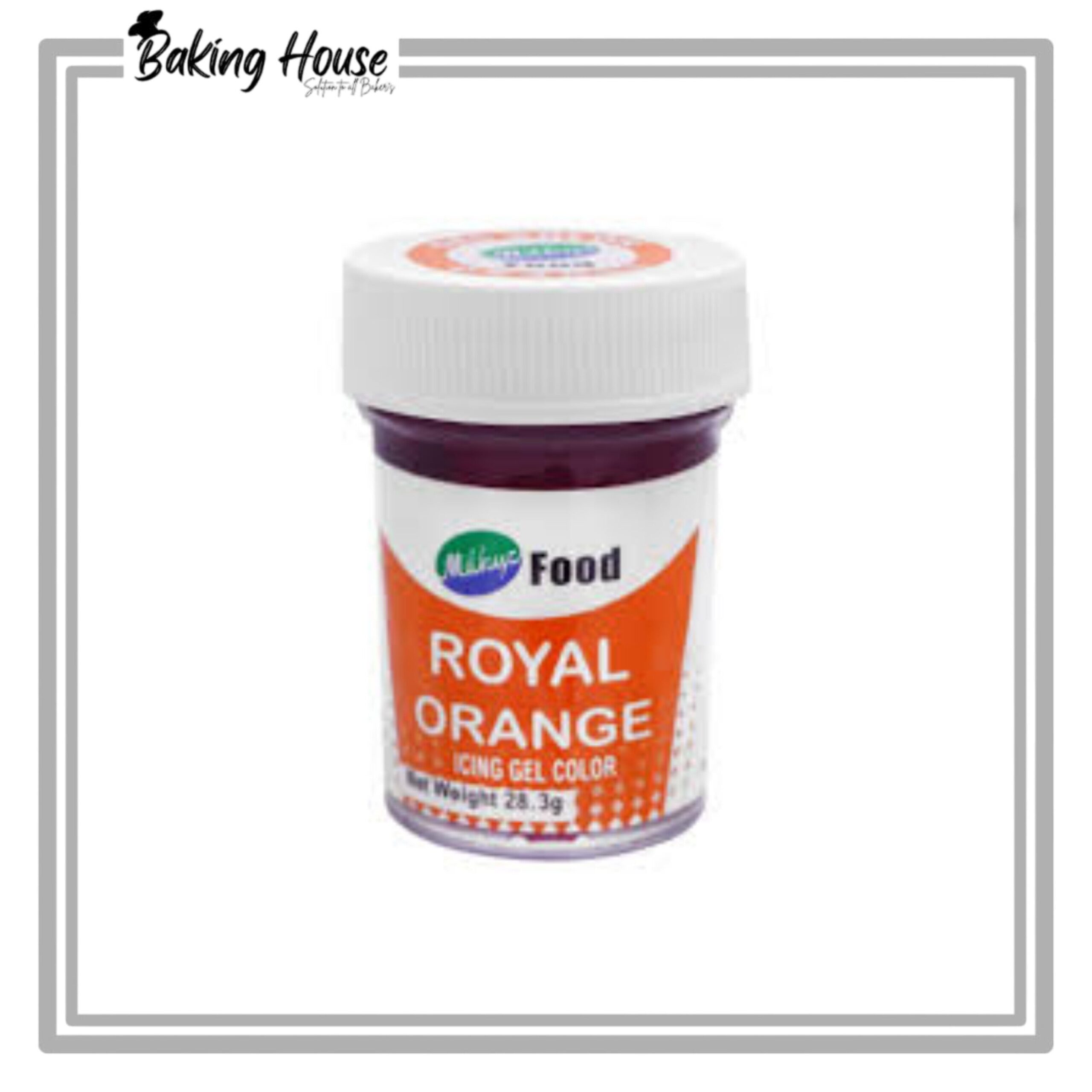 InShot_20250503_081133387-1.jpg Milkyz Food Royal Orange Gel Color 28g - Image 1