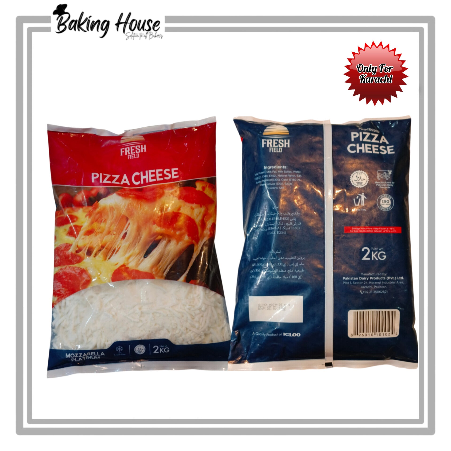 InShot_20250506_090149358-1.jpg IGLOO Shredded Pizza Cheese 2kg Pack (Only For Karachi) - Image 1