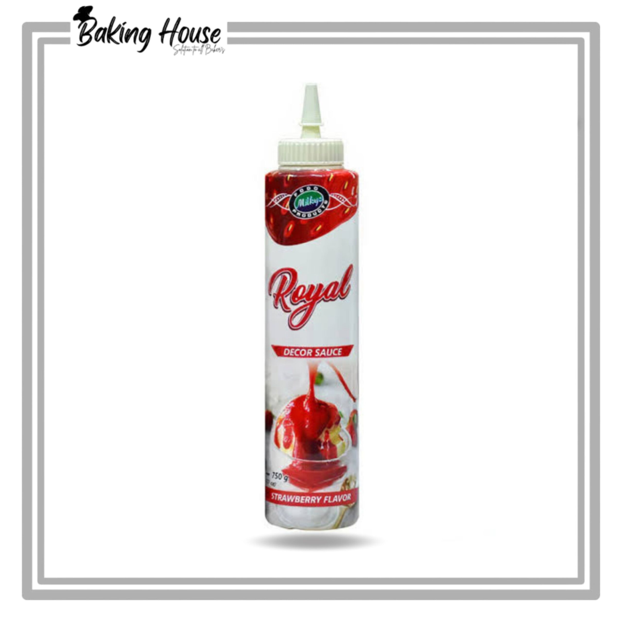 InShot_20250510_080233895-1.jpg Milkyz Food Royal Strawberry Topping Sauce 350g - Image 1