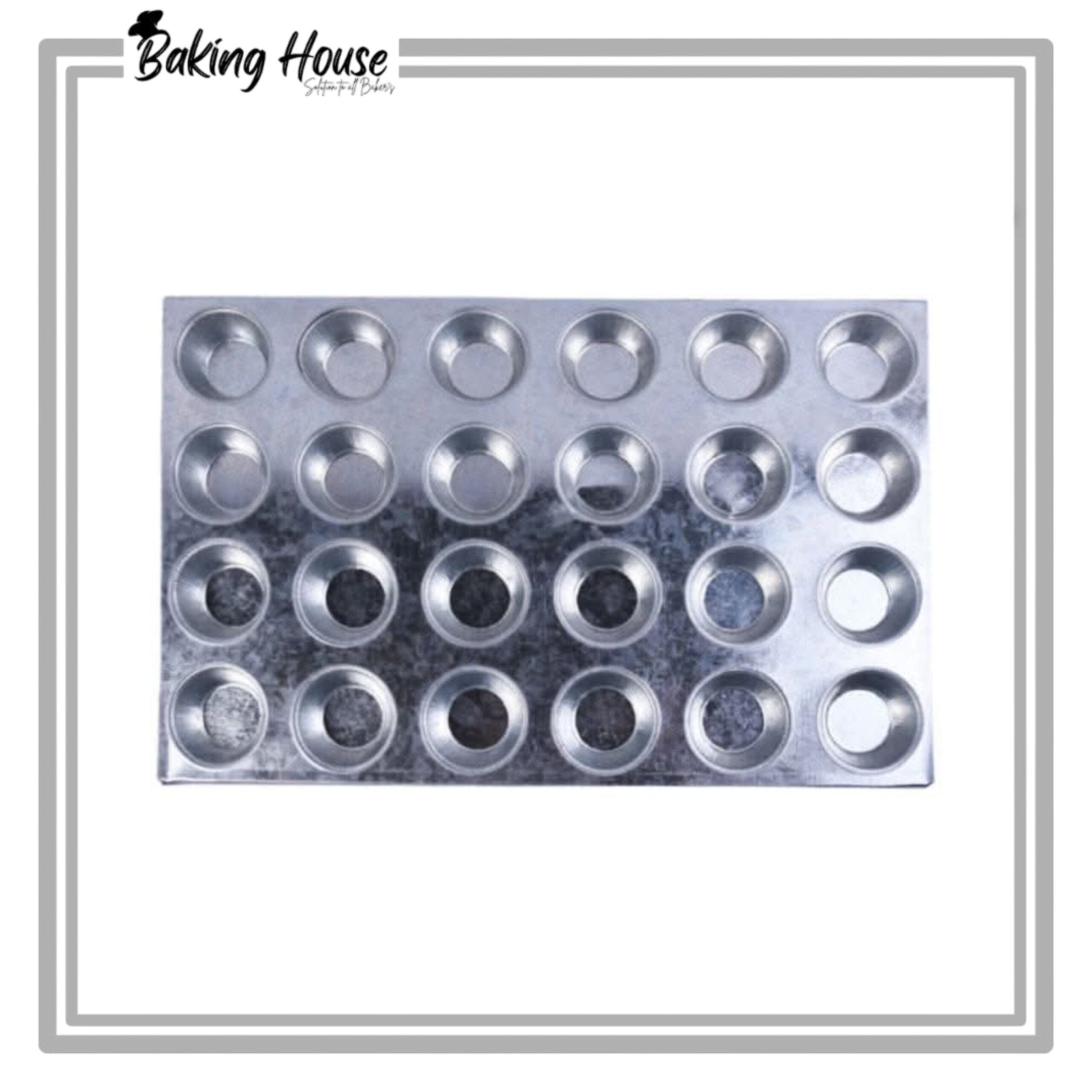InShot_20250513_154715433-1.jpg 24Cavity 1 Bite Cupcakes Stainless Steel Tray - Image 1
