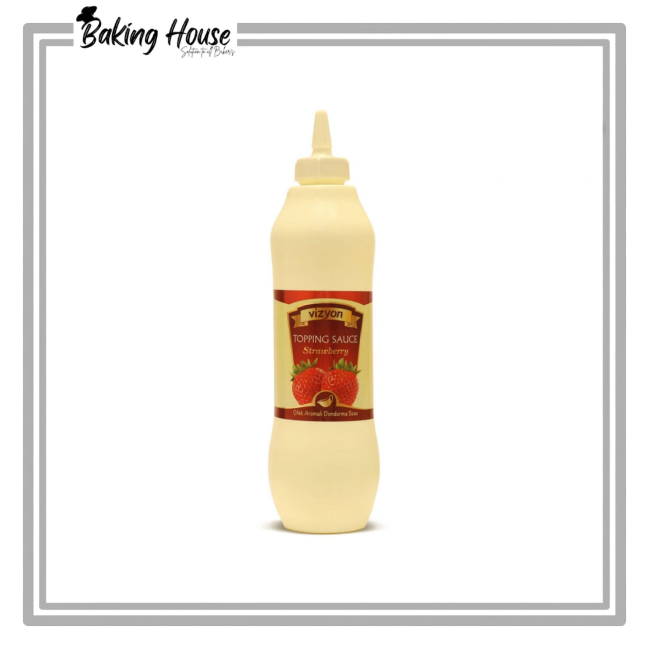 InShot_20250514_001029363-1.jpg Vizyon Strawberry Topping Sauce 1kg - Image 1