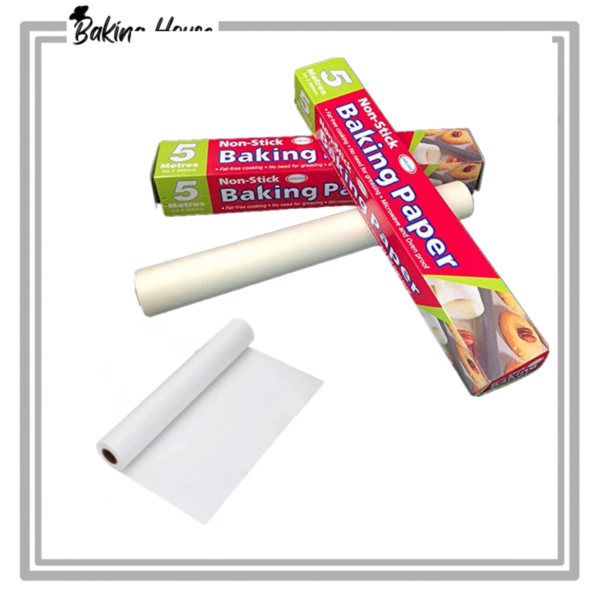 InShot_20250616_010052973-1.jpg Non-Stick Baking Paper 5Meter For Cake - Image 1