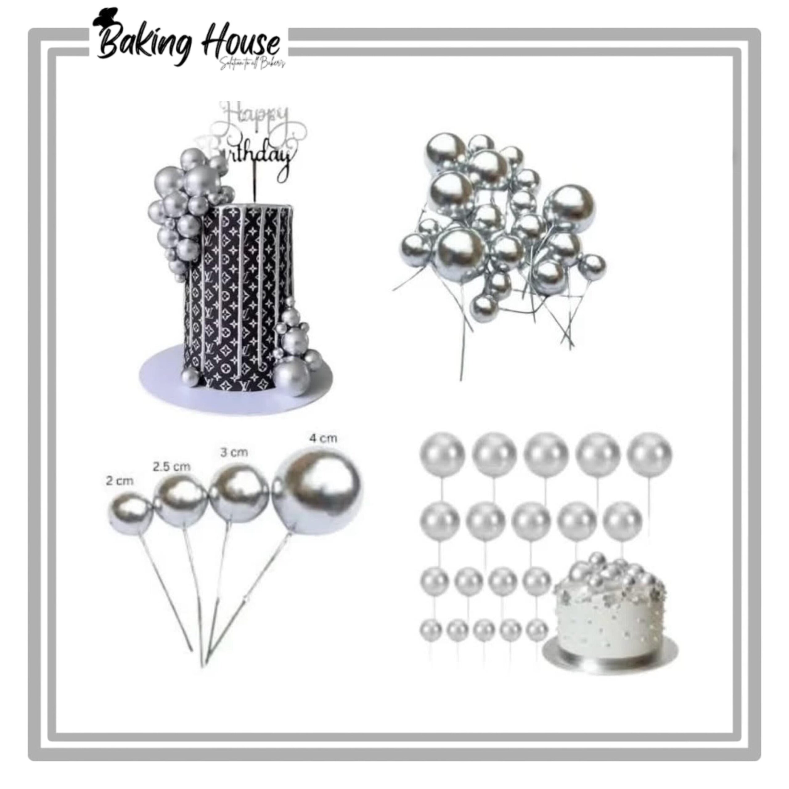 InShot_20250620_011525911-1.jpg 20pcs Silver Fox Ball For Cake Decorationg - Image 1