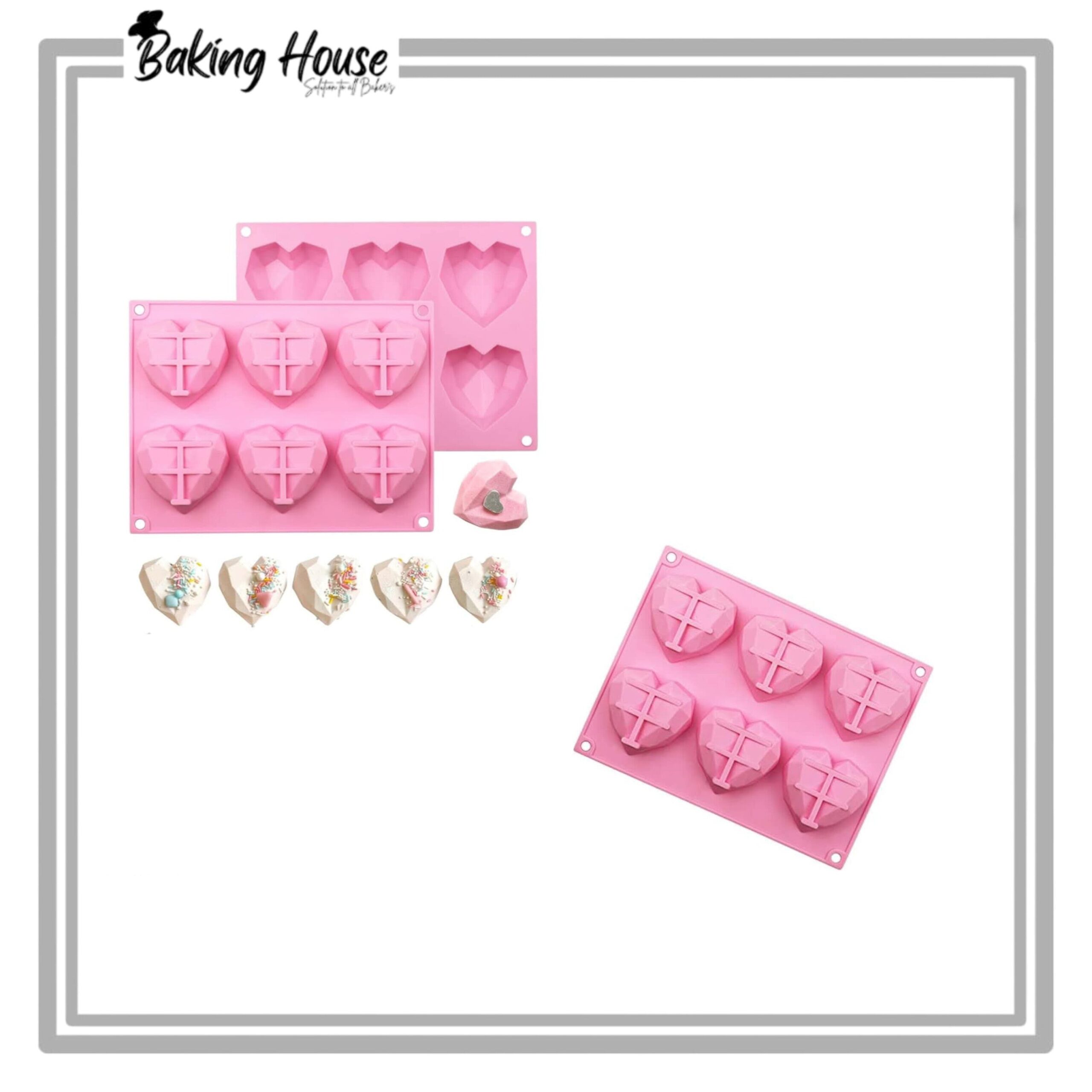 InShot_20250620_011608023-1.jpg 6pcs Heart Pinata Silicon Chocolate & Candy Mould - Image 1