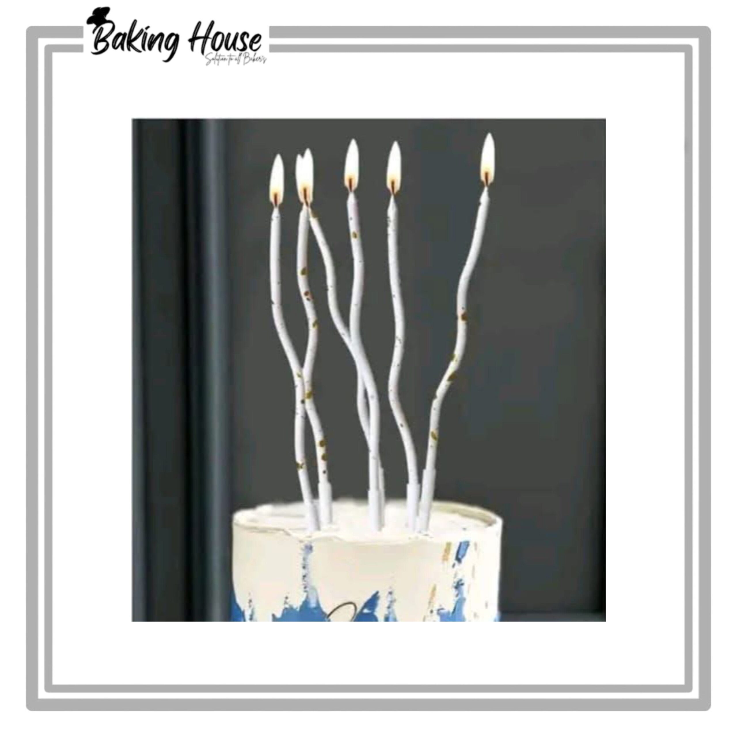 InShot_20250622_043811823-1.jpg 6pcs White Spiral Candle For Cake Decorationg - Image 1