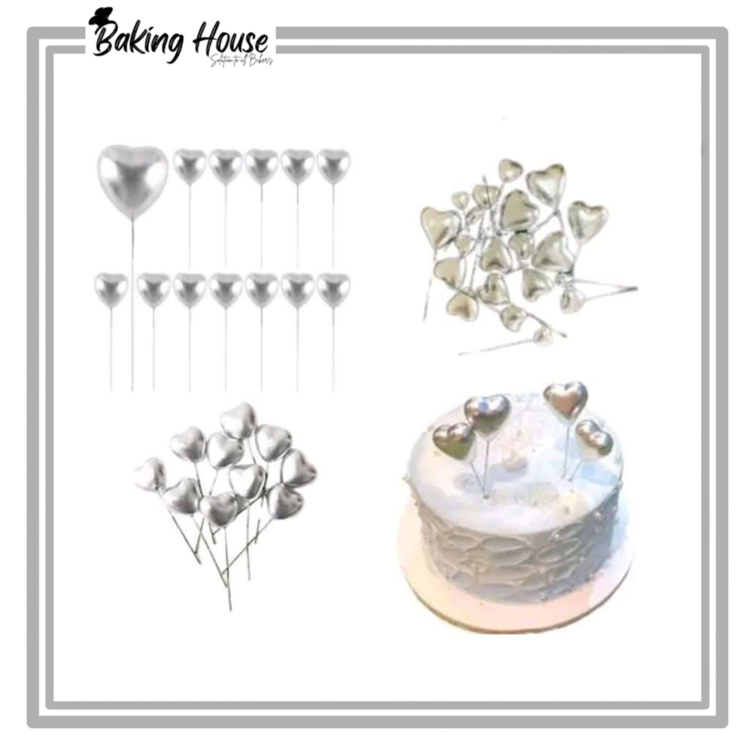 InShot_20250623_005711003-1.jpg 20pcs Silver Heart Fox Ball For Cake Decorationg - Image 1
