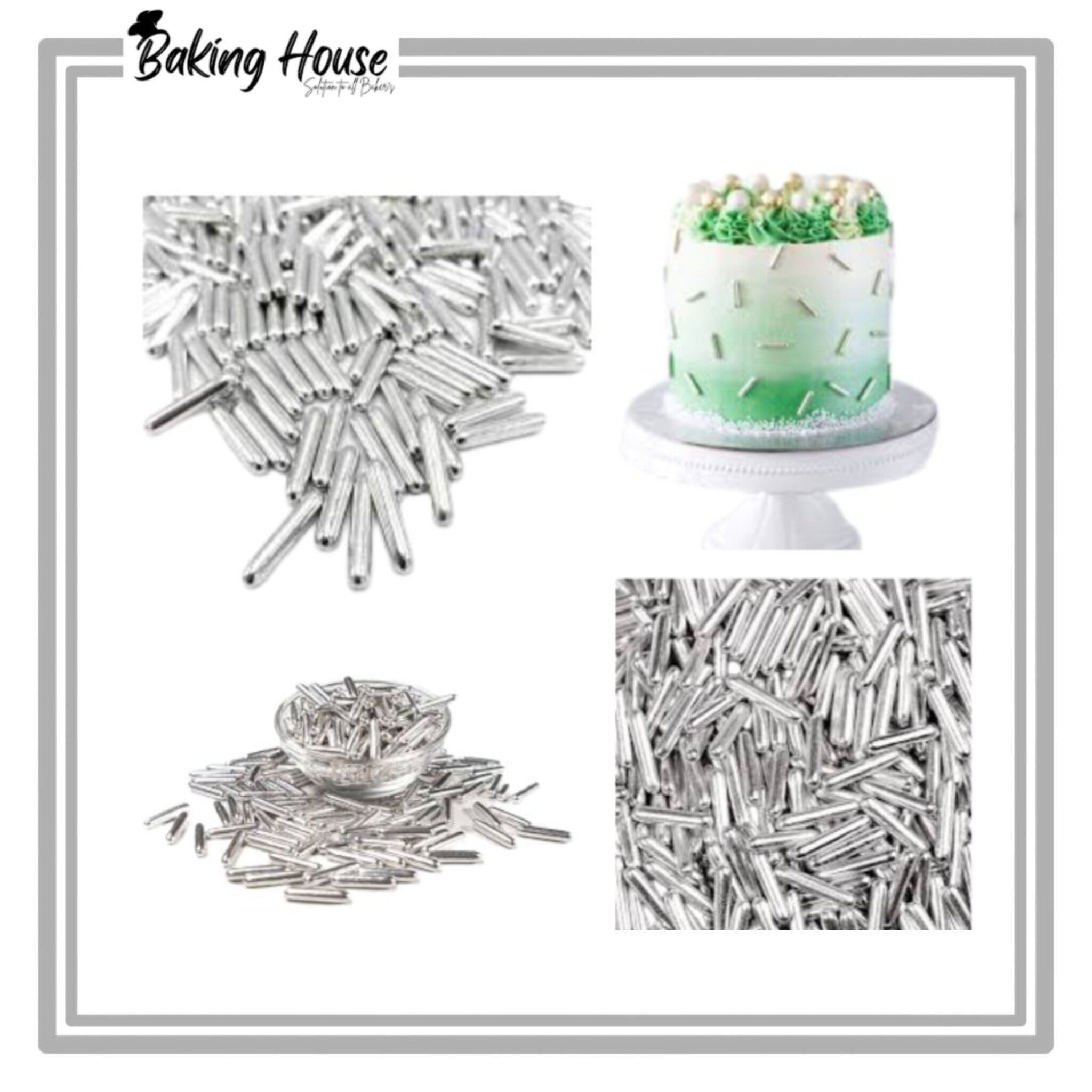 InShot_20250628_011945409-1.jpg Silver Roads Edible Sprinkle 25g For Cake Decorationg - Image 1