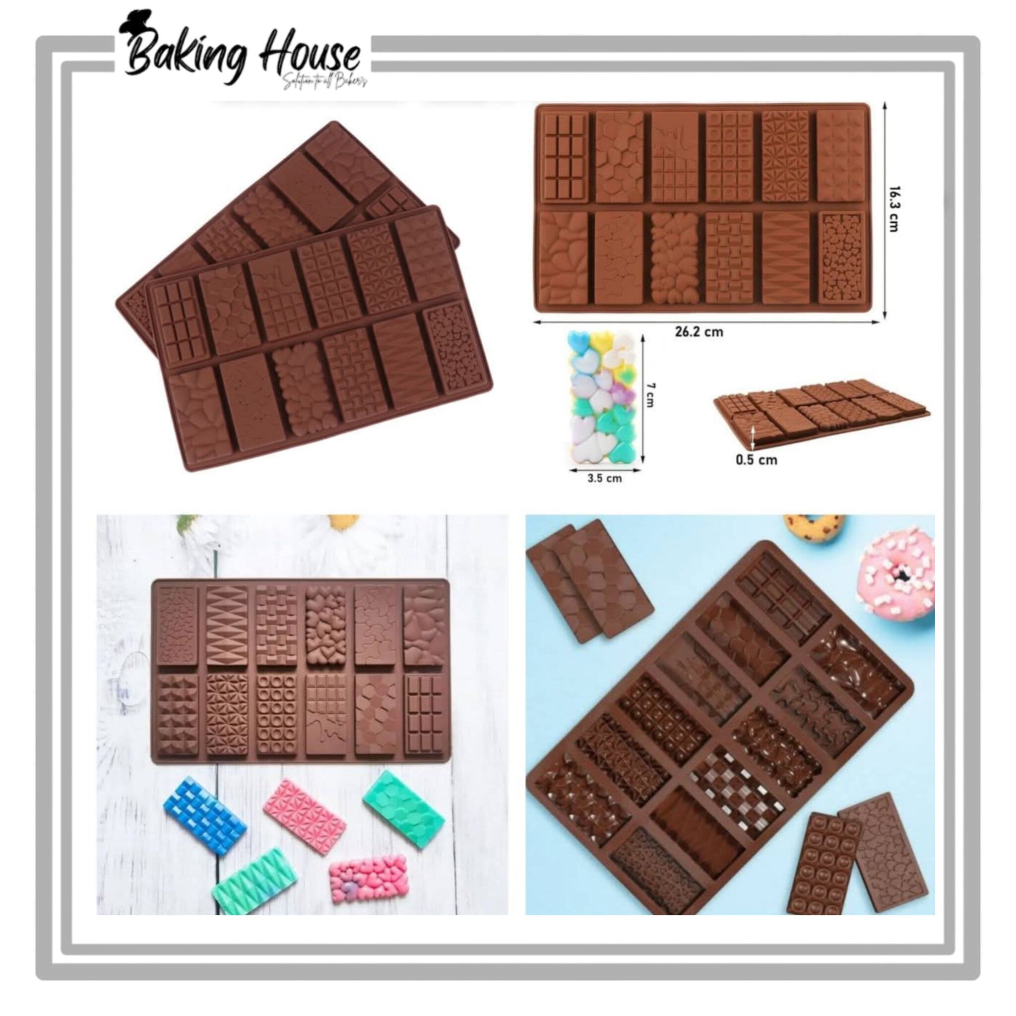 InShot_20250820_023200188-1.jpg 12 Cavity Multi Mix Silicon Chocolate & Candy Mould - Image 1
