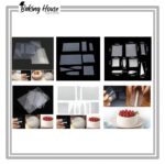 9pcs Flexible Icing Comb For Cake Decorating