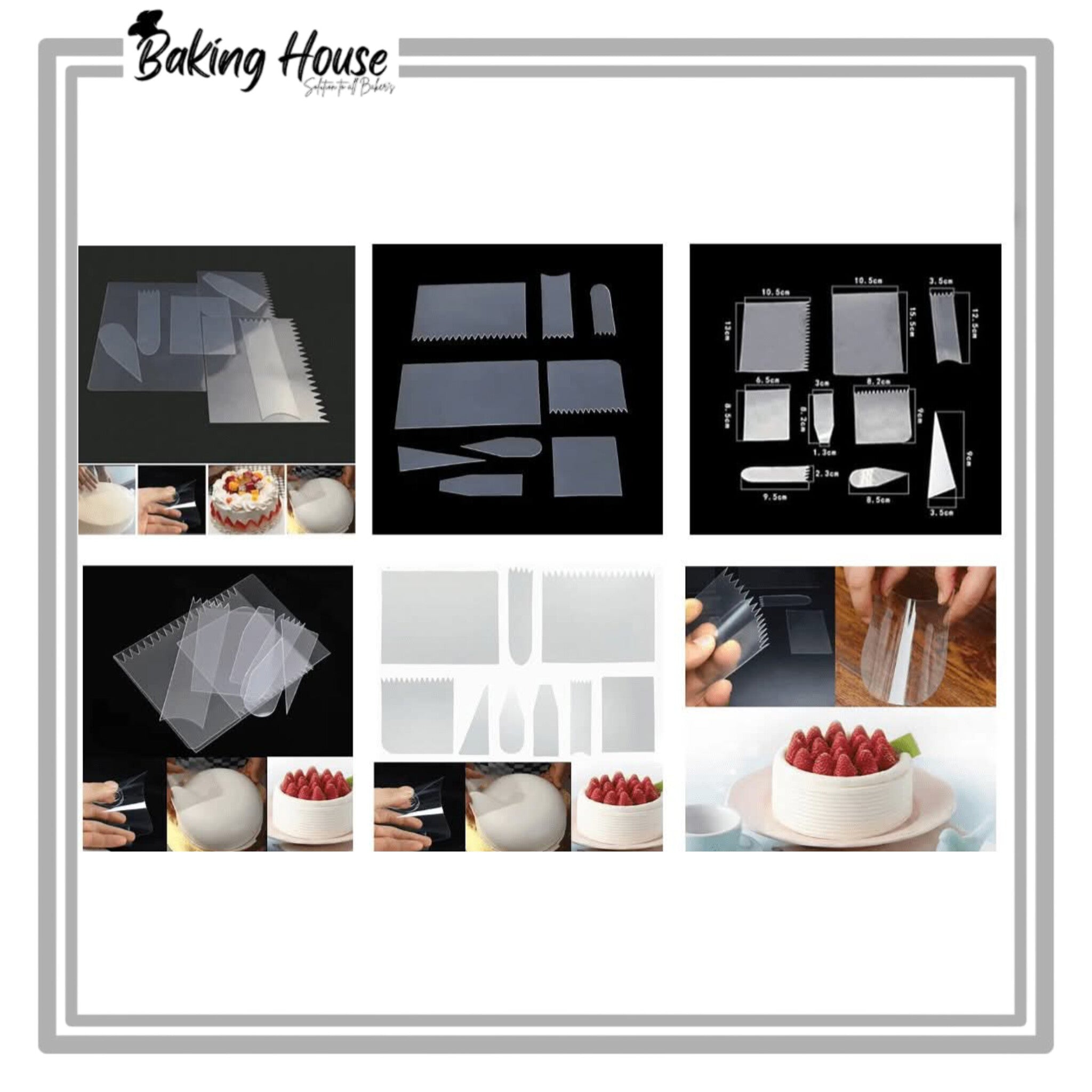 InShot_20250820_025943972-1.jpg 9pcs Flexible Icing Comb For Cake Decorating - Image 1