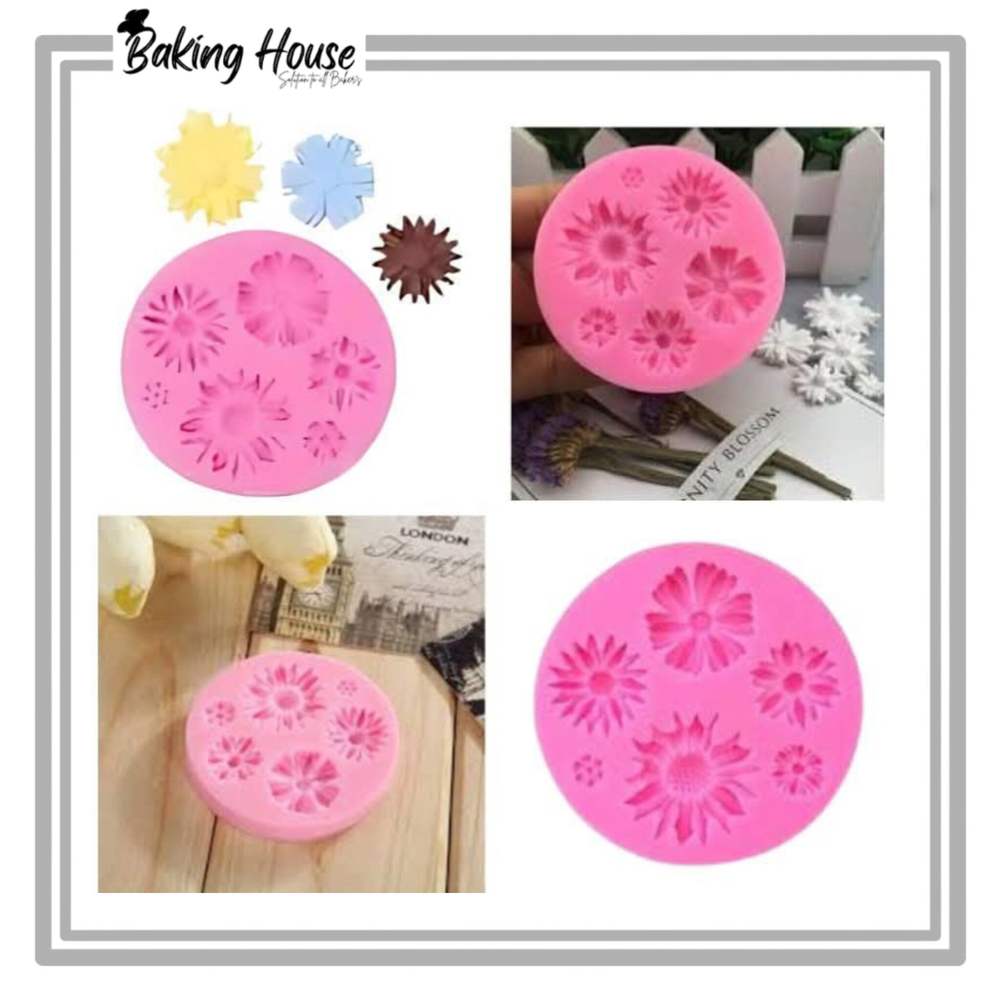 InShot_20250820_030001873-1.jpg 6 cavity Sunflower Silicon Fondant Mould - Image 1
