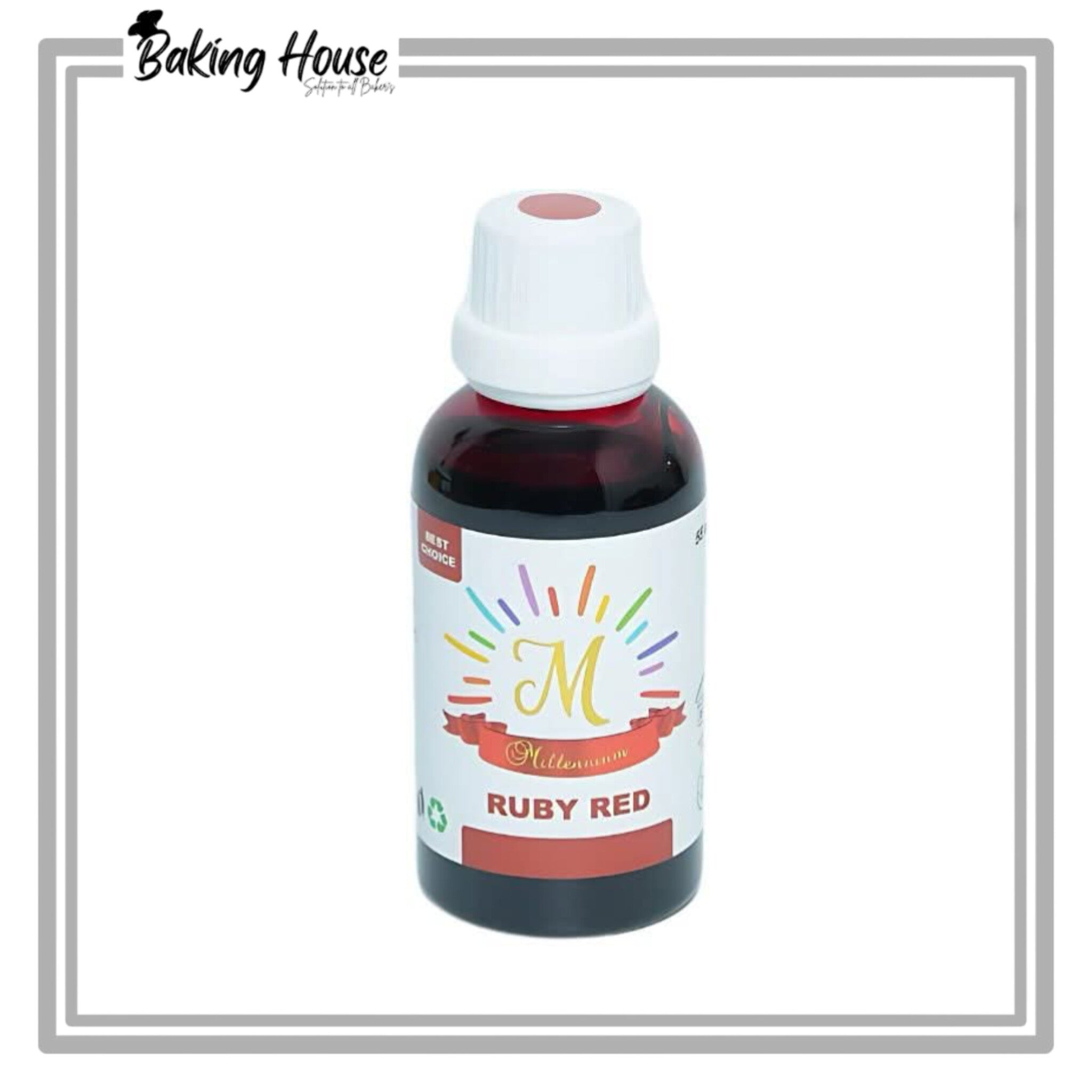 InShot_20250820_030052840-1.jpg Millennium Ruby Red liquid Food Color 55ml - Image 1
