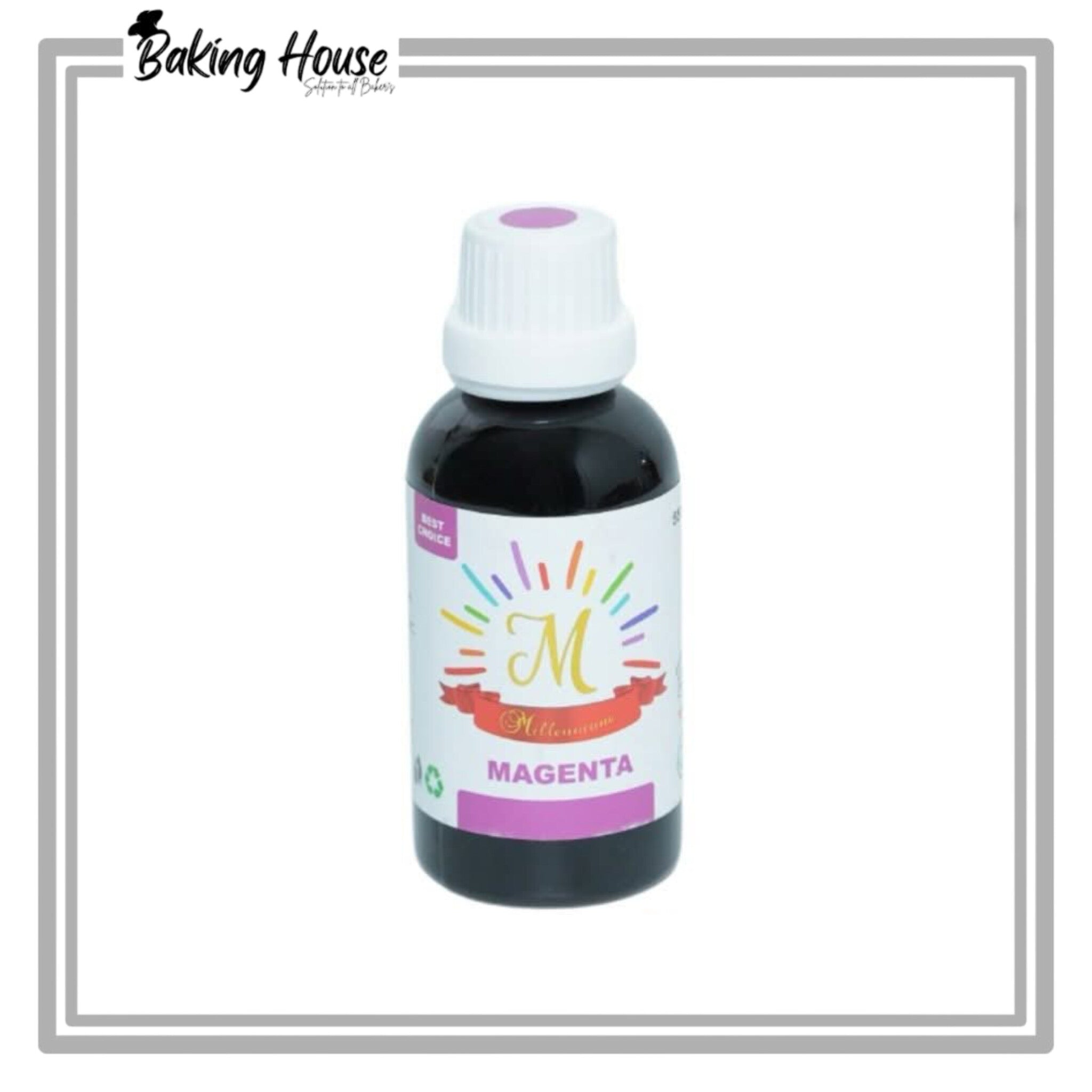 InShot_20250820_030138603-1.jpg Millennium Magent liquid Food Color 55ml - Image 1