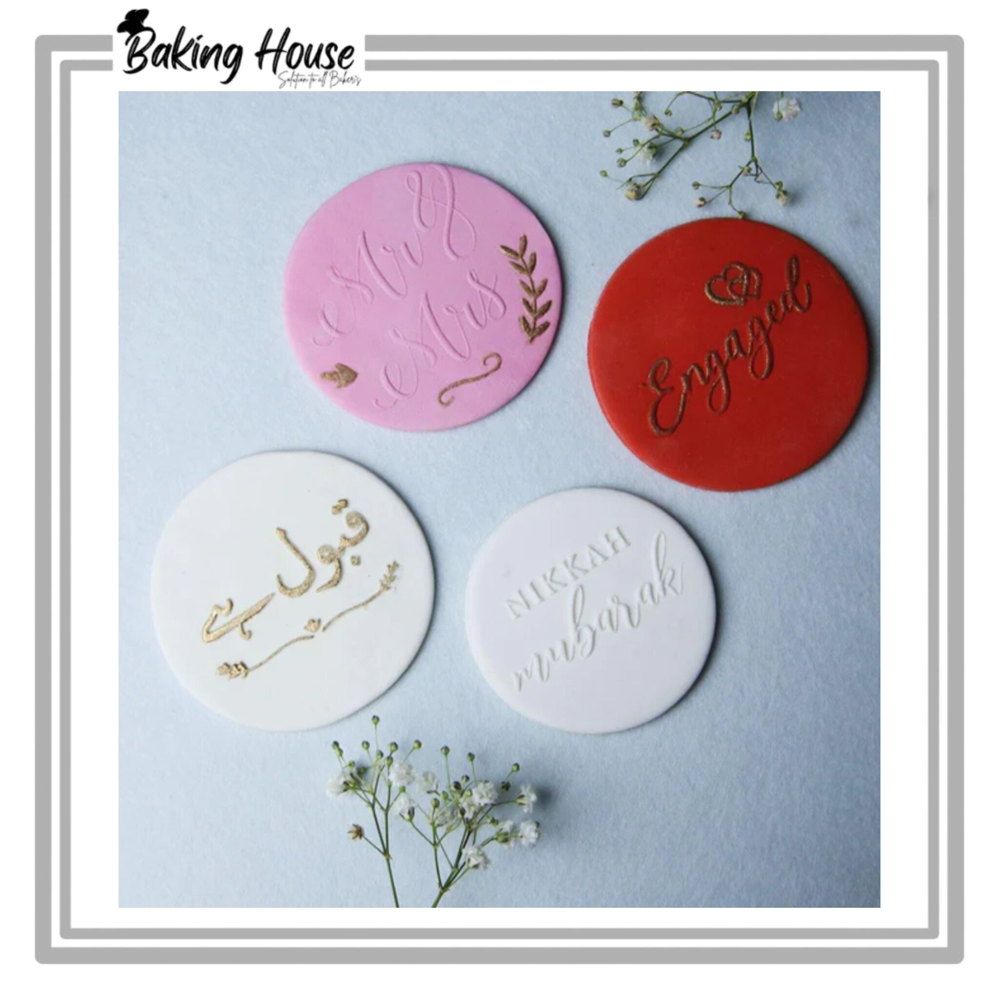 InShot_20250820_031113416-1.jpg pack 4 Stamp Wedding Set For Fondant Cookies - Image 1