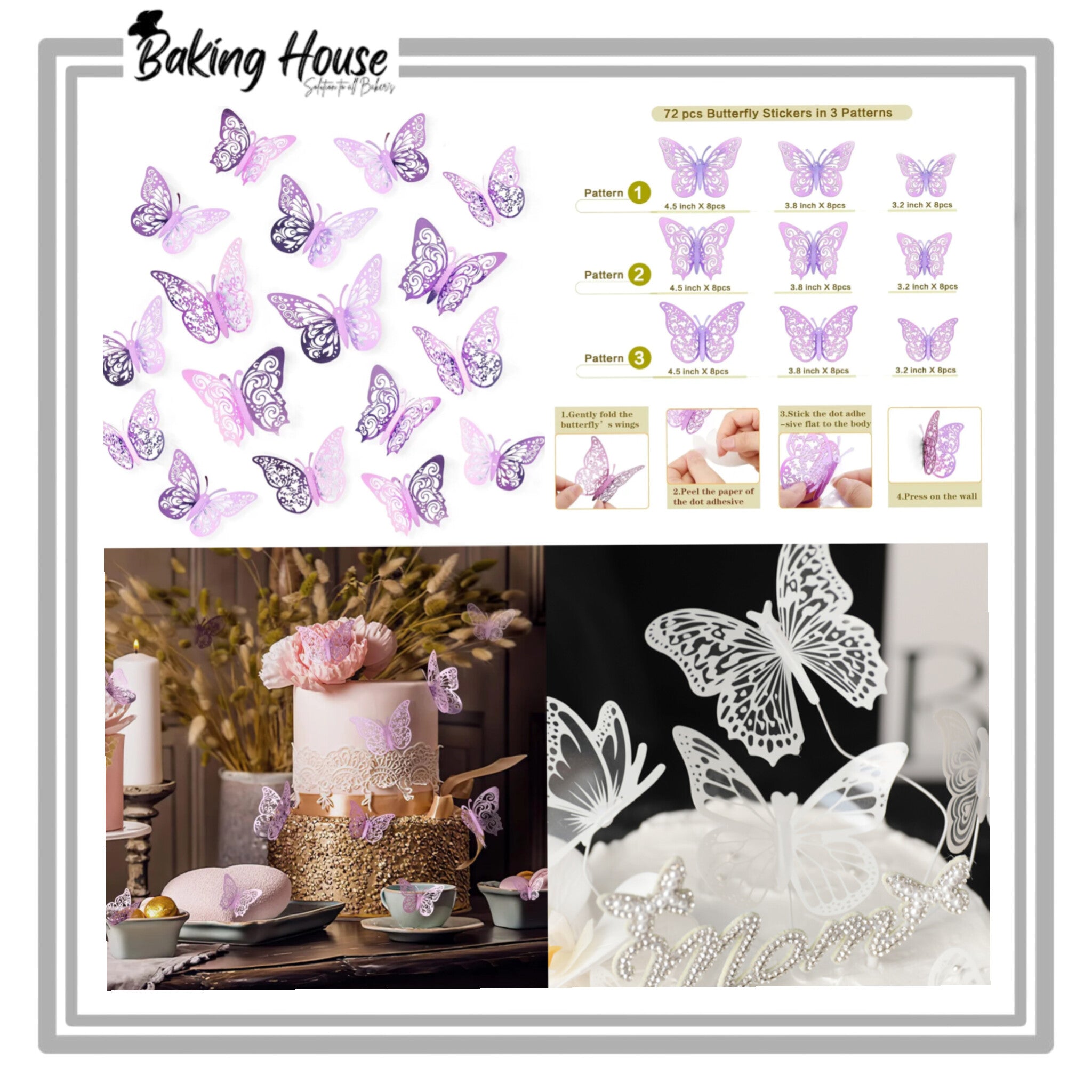 InShot_20250901_094851209-1.jpg 3D White Butterfly For Cake Decorating - Image 1