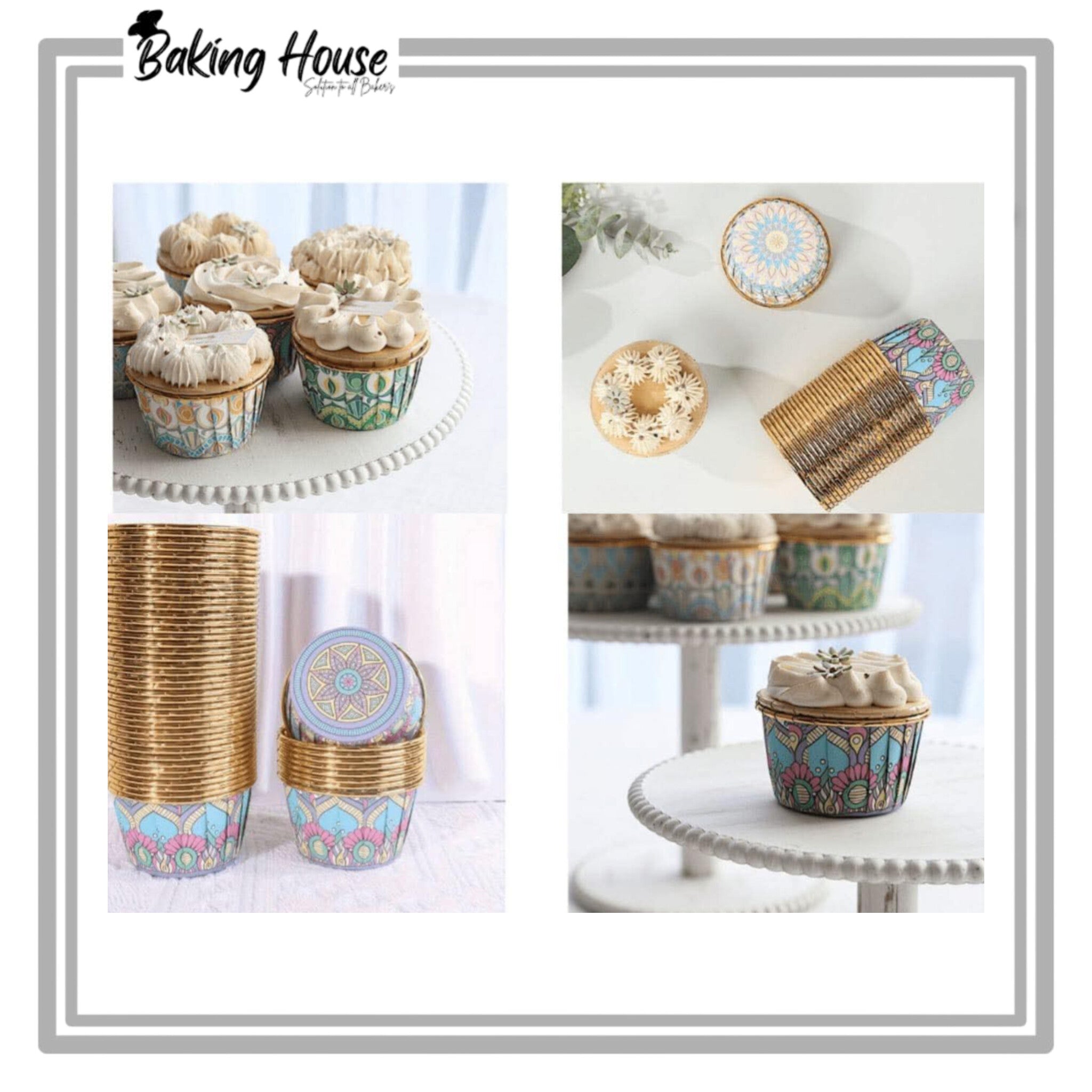 InShot_20250927_083248864-1.jpg 50pcs Printer Golden Cupcakes Liner For Serving - Image 1