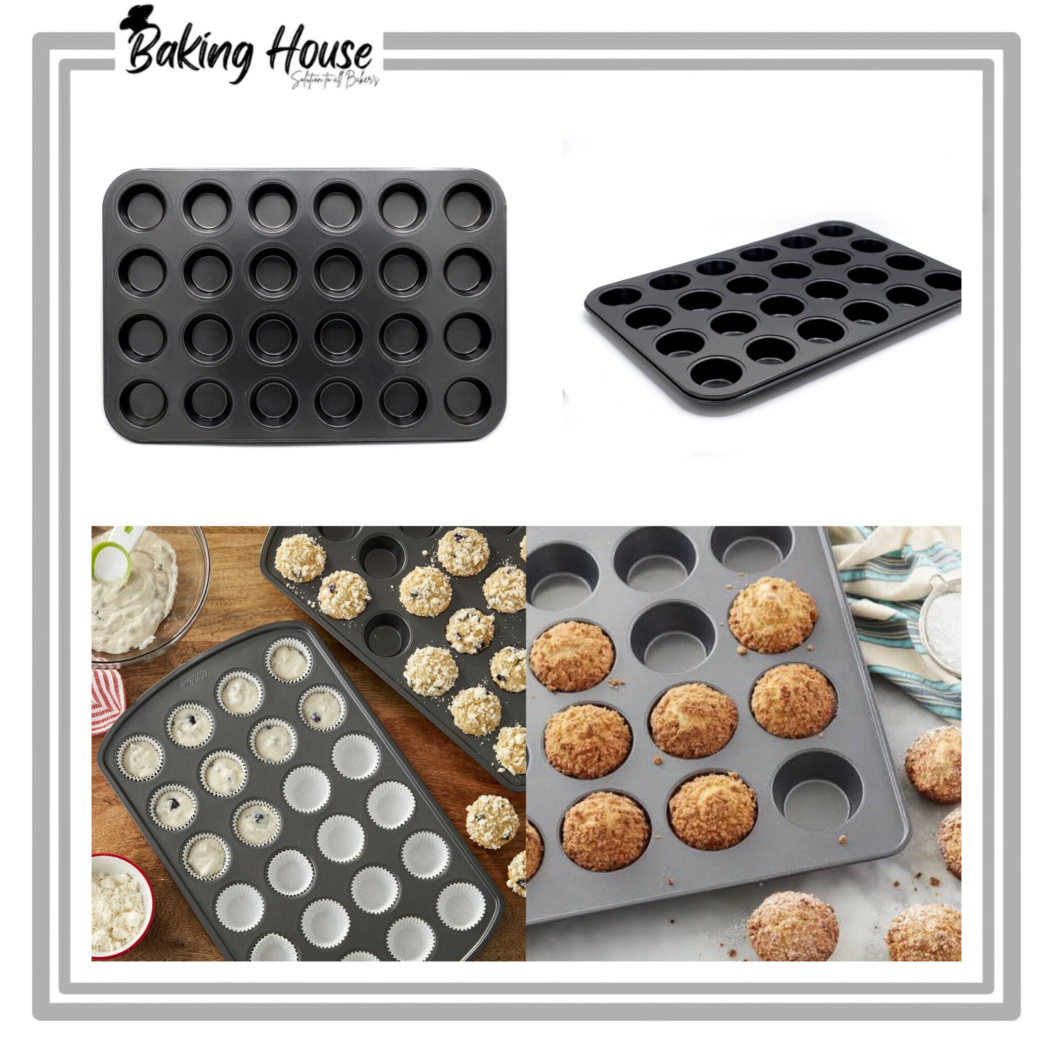 InShot_20251024_121649118-1.jpg 1 Bite Non-Stick 24 Cavity Cupcake Tray - Image 1