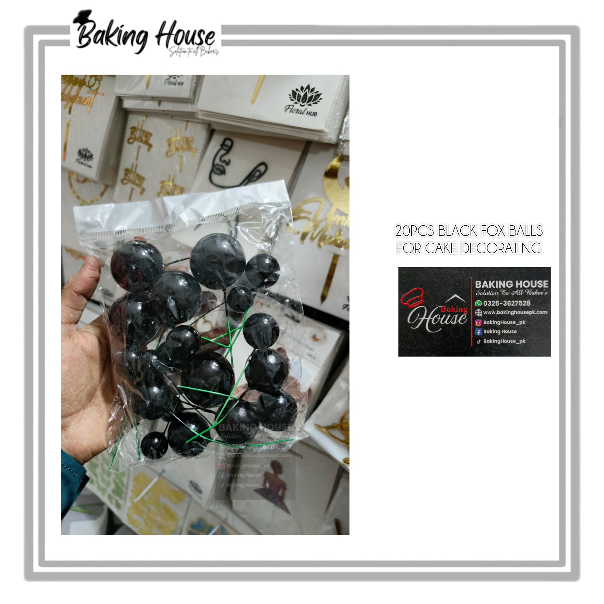 InShot_20251210_024149205-1.jpg 20pcs Black Fox Balls For Cake Decorating - Image 1