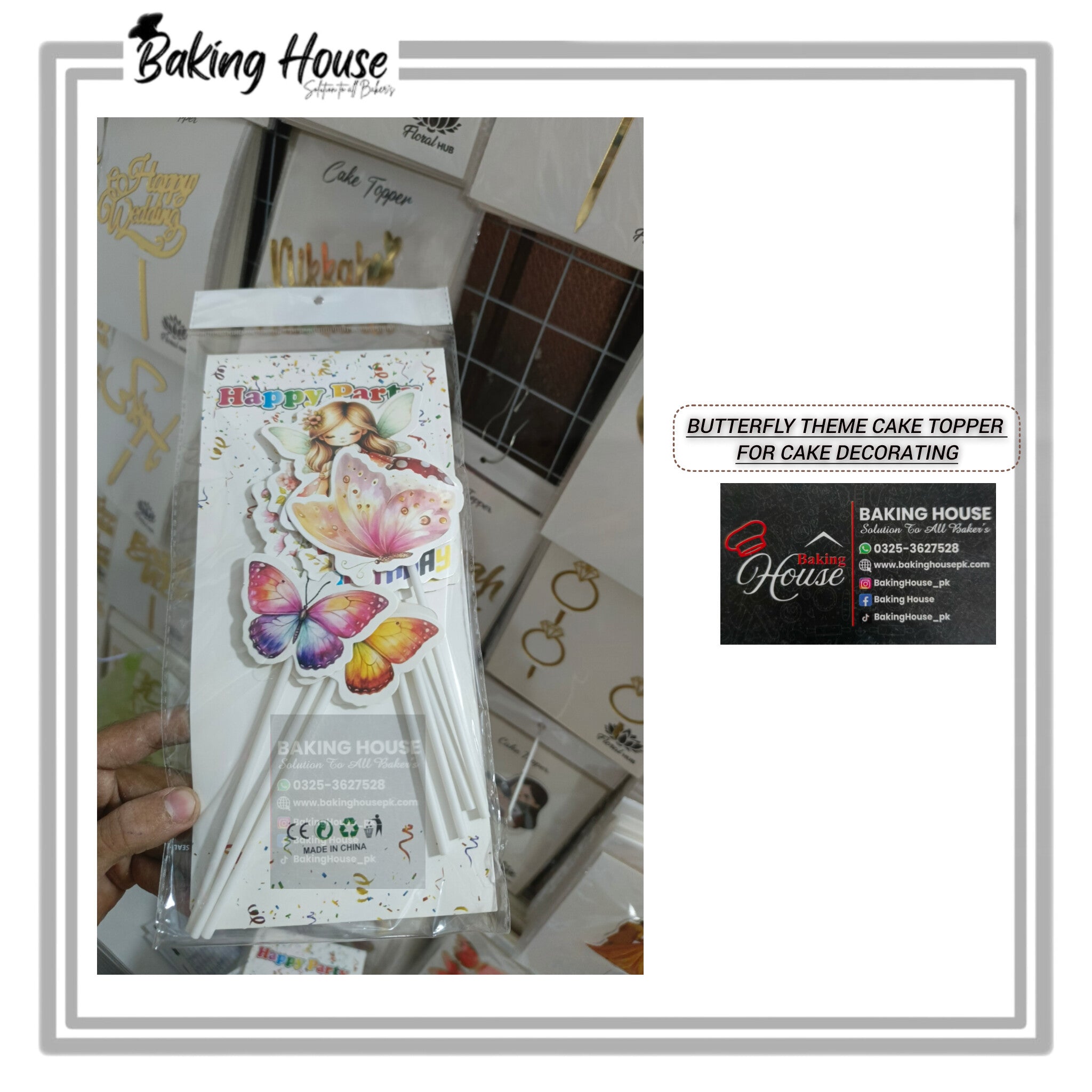 InShot_20251210_031124777_984f66be-7b64-4080-a0ea-433537d7d0cb-1.jpg 6pcs Butterfly Cartoon Cake Topper For Cake Decorating - Image 1