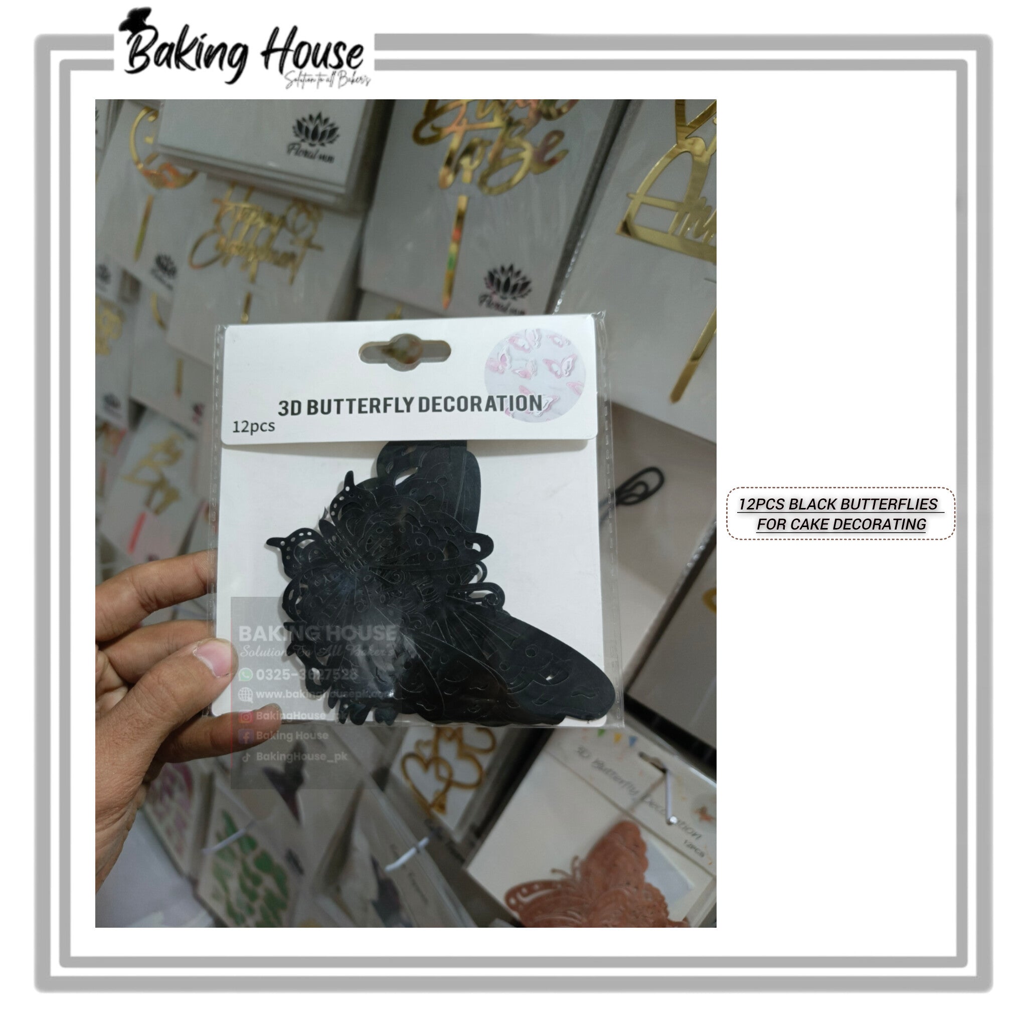 InShot_20251214_224009688-1.jpg 3D Black Butterfly For Cake Decorating - Image 1