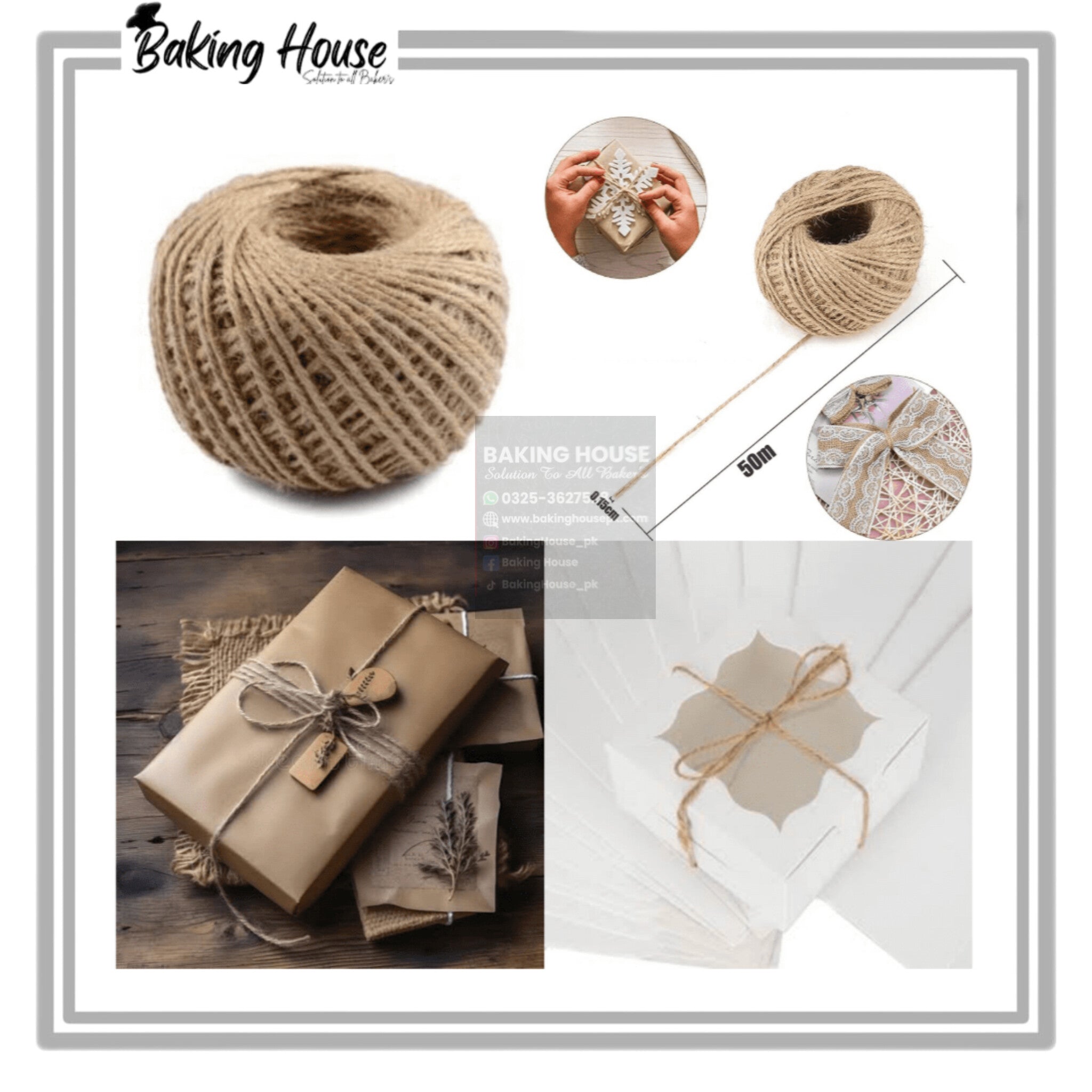 InShot_20251229_201947087-1.jpg Brown Jute Rope For Craft Making - Image 1