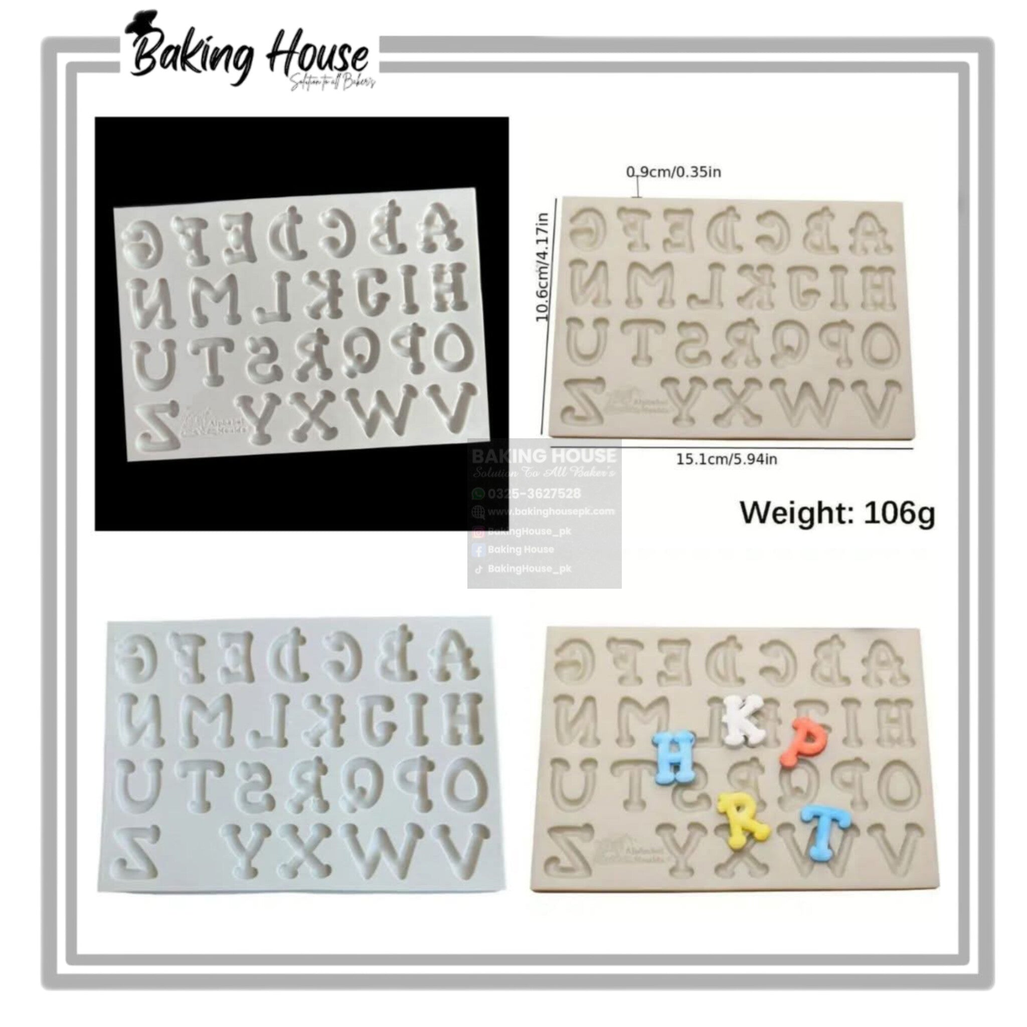 InShot_20260112_074015886-1.jpg Point Alphabet Silicon Fondant & Candy Mould High Quality For Cake Decorating - Image 1