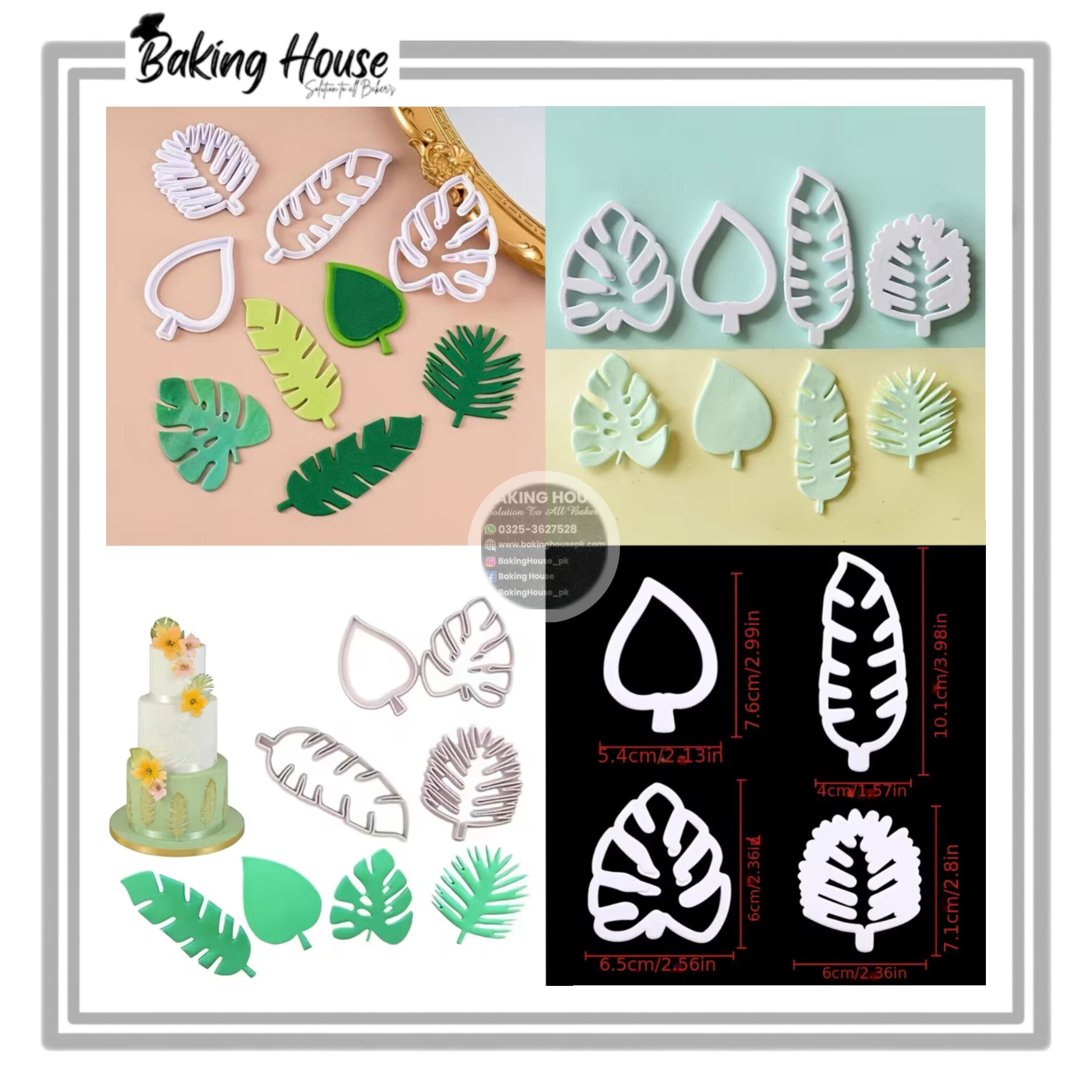 InShot_20260126_055413492-1.jpg 4pcs Tropical Leaf Cutter & Cookie Cutter - Image 1