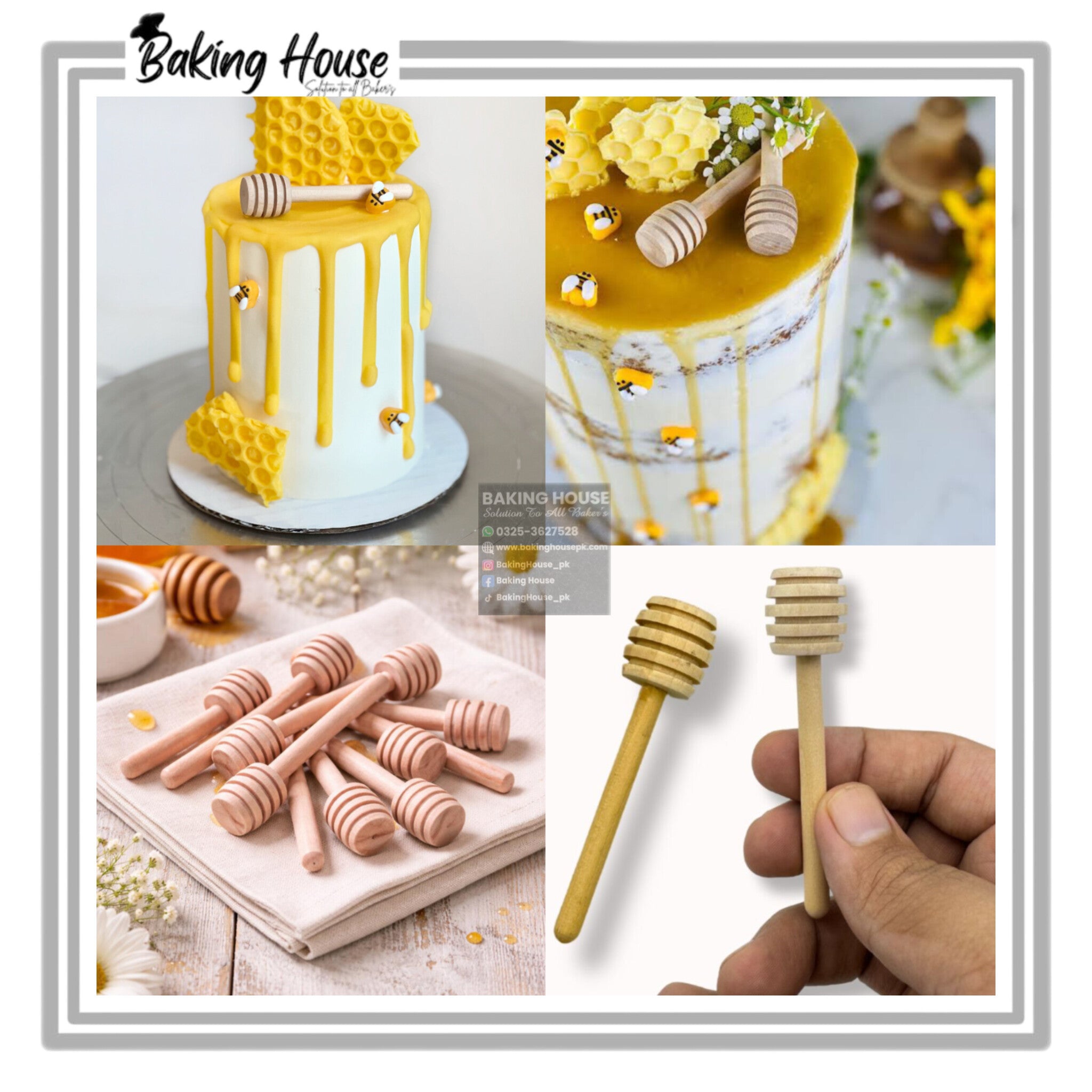 InShot_20260316_061547488-1.jpg Mini Honey Bee Stick For Cake Decorating - Image 1