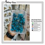 Light-Blue Dry Baby Breth Flower For Cake Decorating