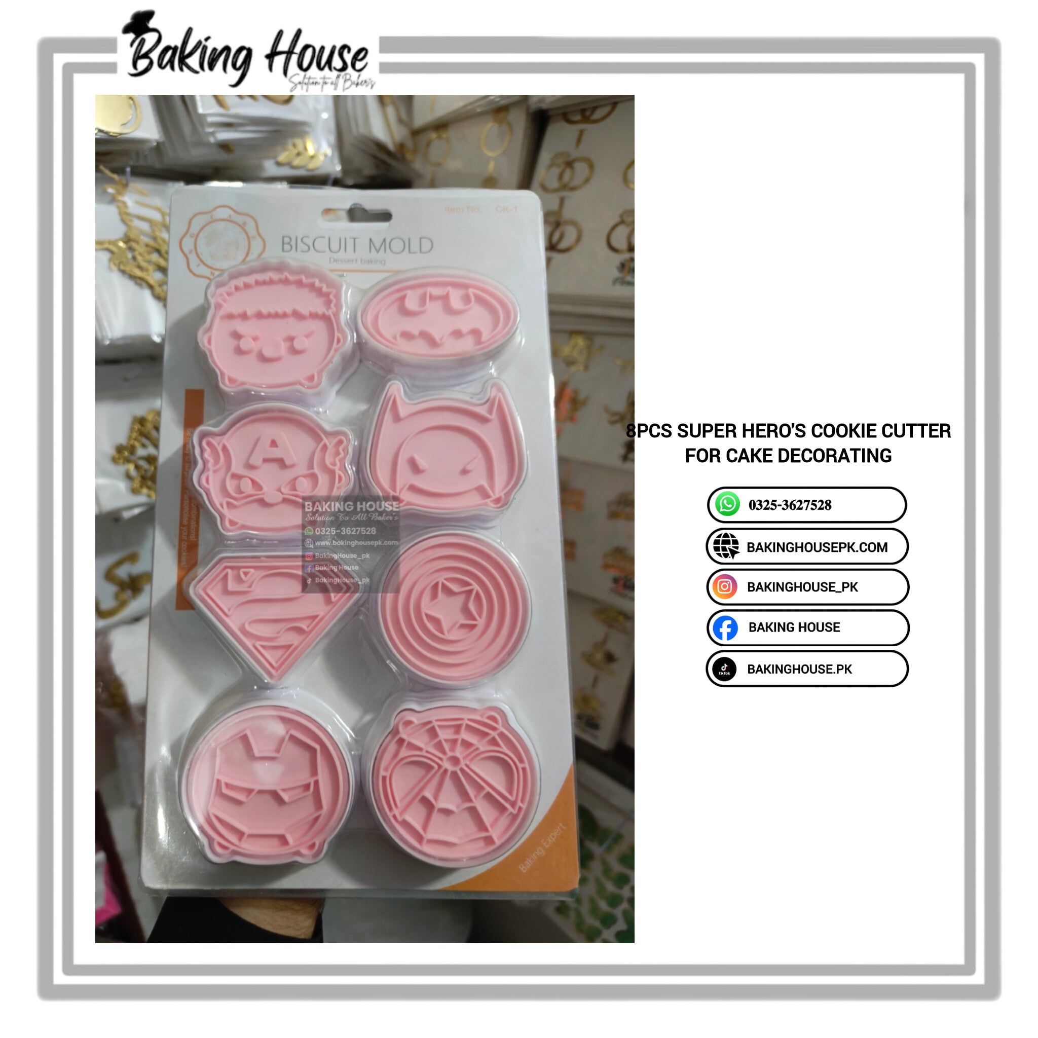 InShot_20260318_065527014-1.jpg 8pcs Super Hero's Plastic Cookie Cutter For Fondant - Image 1