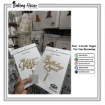 Pack - 2 Birthday King-Queen Acrylic Golden Topper For Cake Decorating