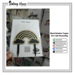 Black Acrylic Rainbow Cake Topper For Cake Decorating
