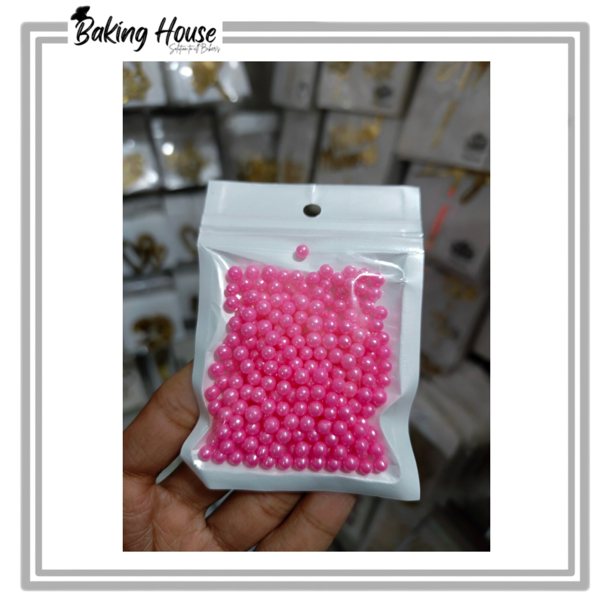 InShot_20260321_194643082-1.jpg 4mm Imported Pink Edibles Sprinkle For Cake Decorating - Image 1