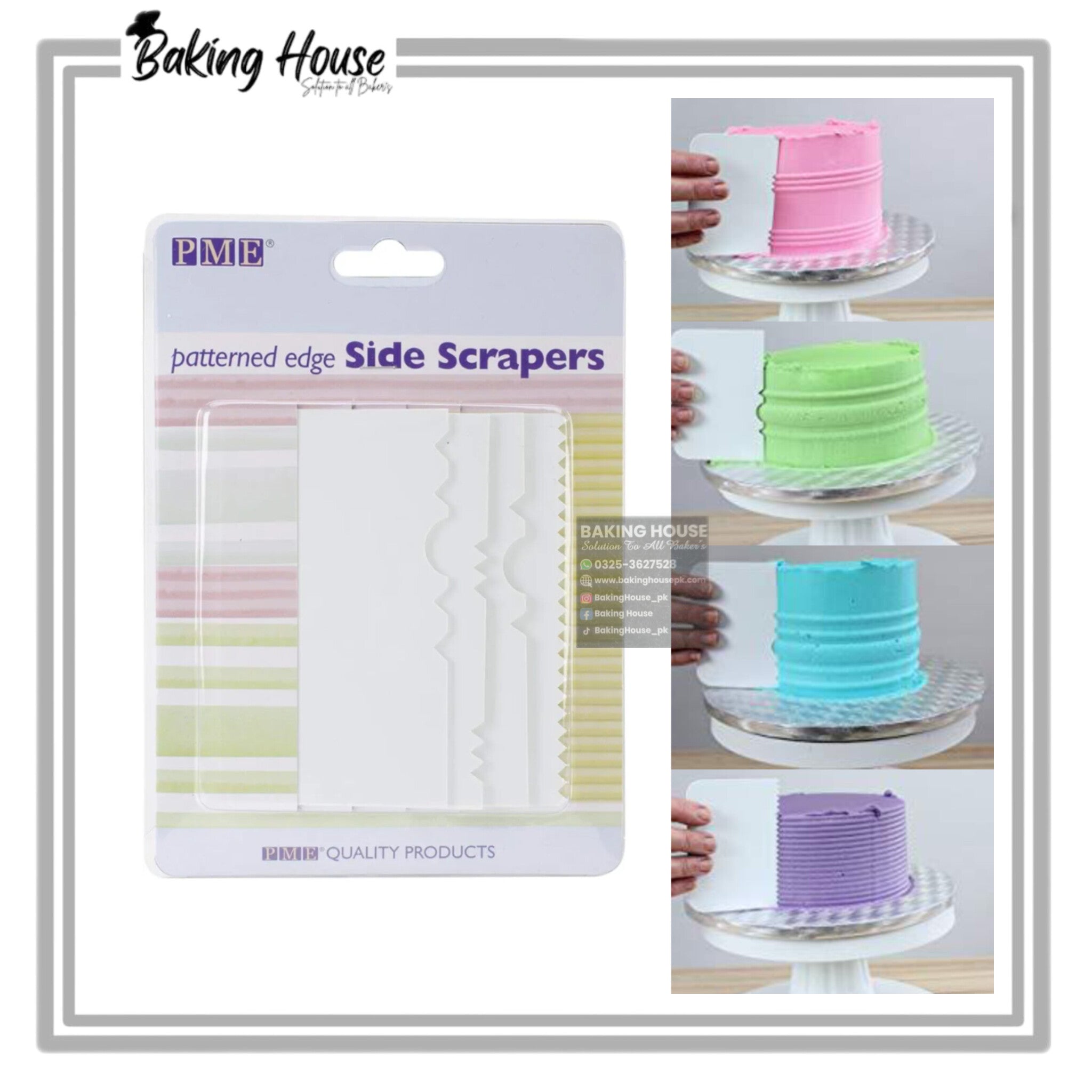 InShot_20260330_022124677-1.jpg 4pcs patterend Edge Side Scrapper For Cake Smoothing - Image 1